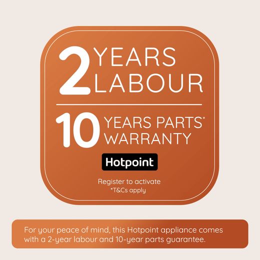 Hotpoint American Fridge Freezer - Silver  - Annotation - 2yrs Labour and 10 warranty
